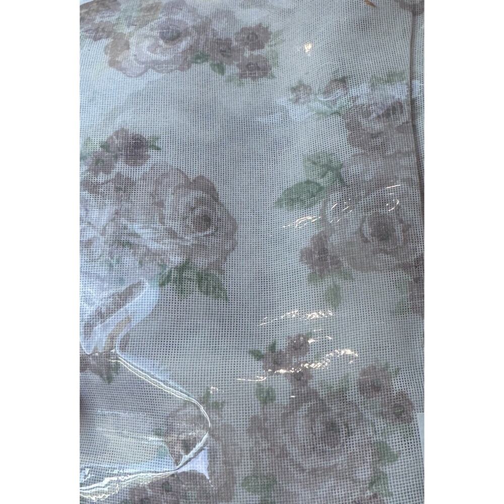 2 VTG Cottagecore Floral Rose Curtain Panels Shabby Chic Grannycore 53x63 New